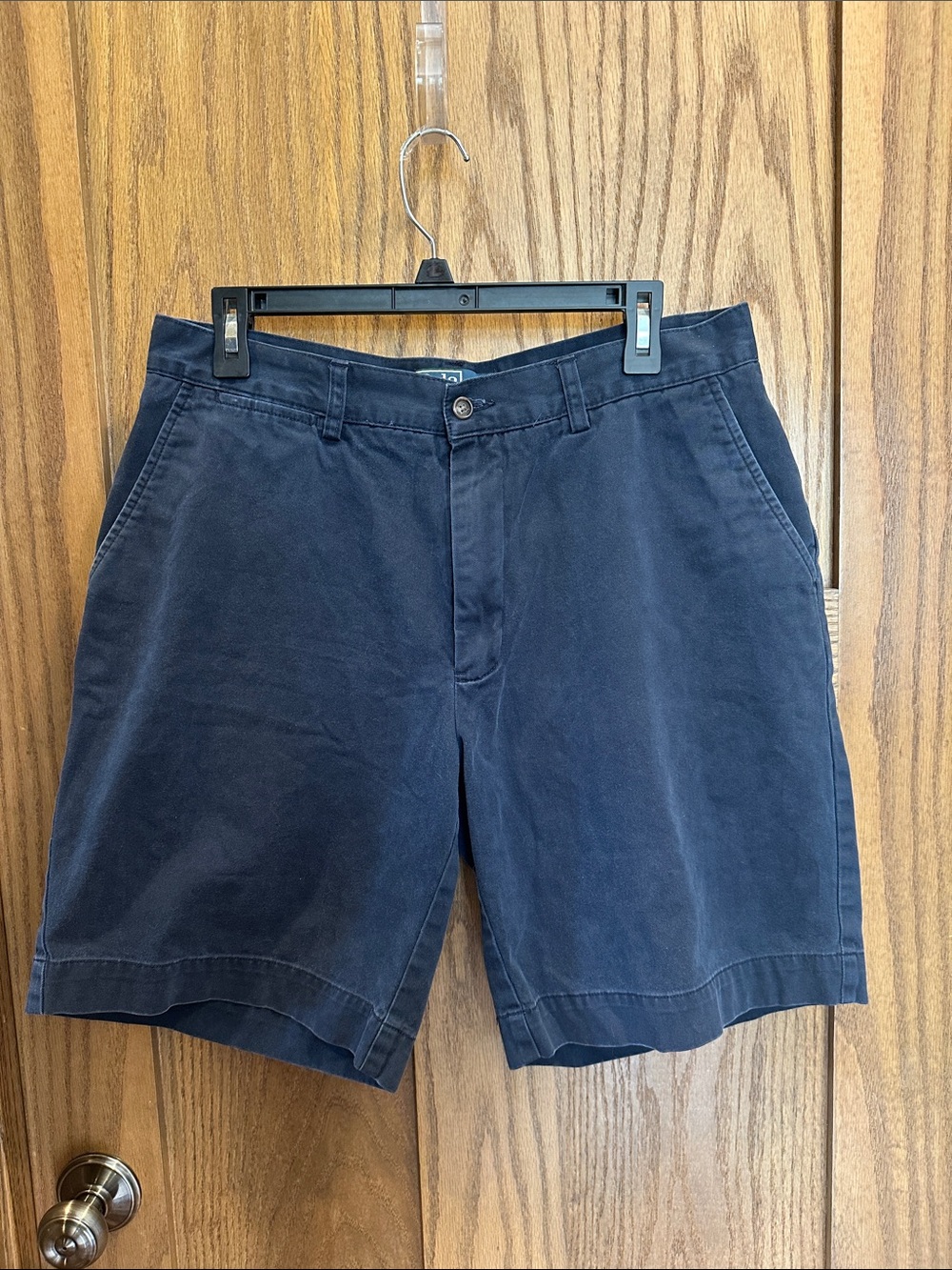 Polo by Ralph Lauren Navy Flat-Front Men's Chino Shorts SZ 33